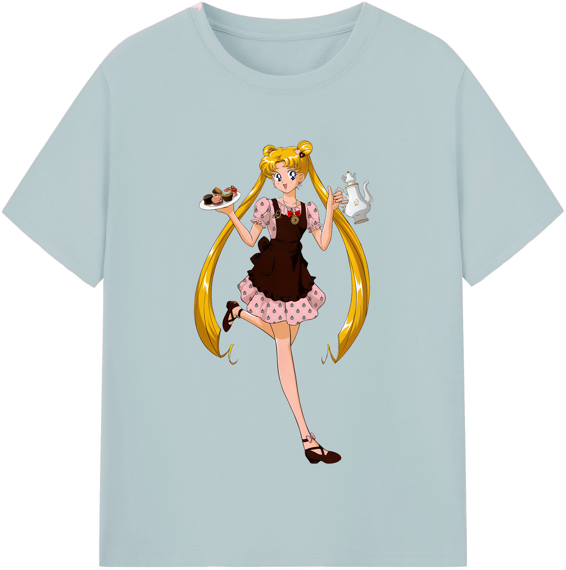 （画像用） 美少女戦士セーラームーン 愛野 美奈子 あいの みなこ Sailor Moon Aino Minako 綿100％半袖Tシャツ（フロントプリント）